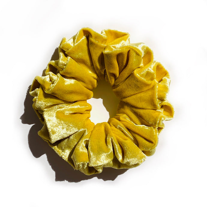 Velvet Scrunchie - Yellow Velvet