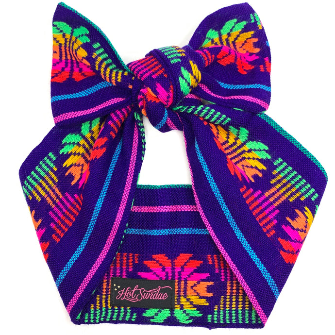 Sarape Head Wrap - Purple Piña