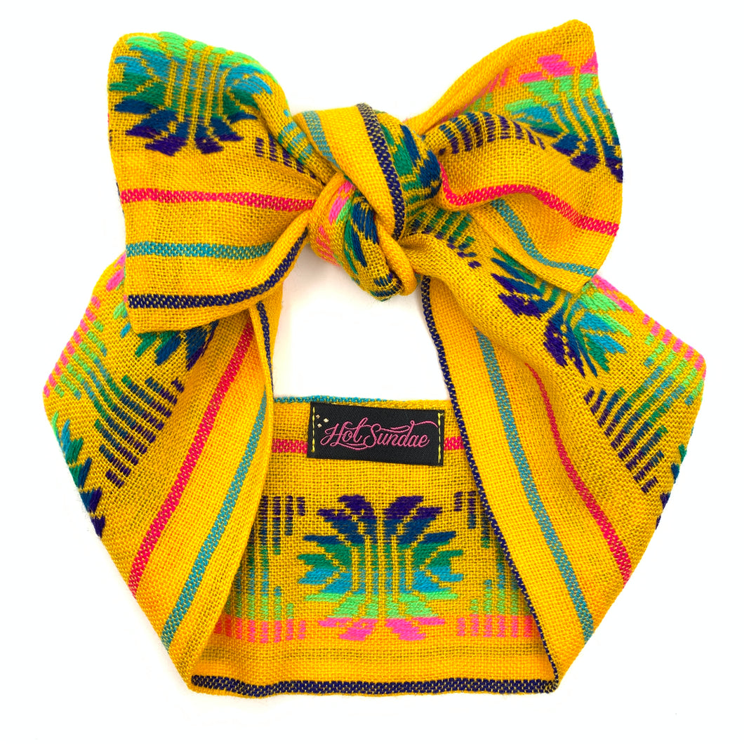 Sarape Head Wrap - Yellow Piña