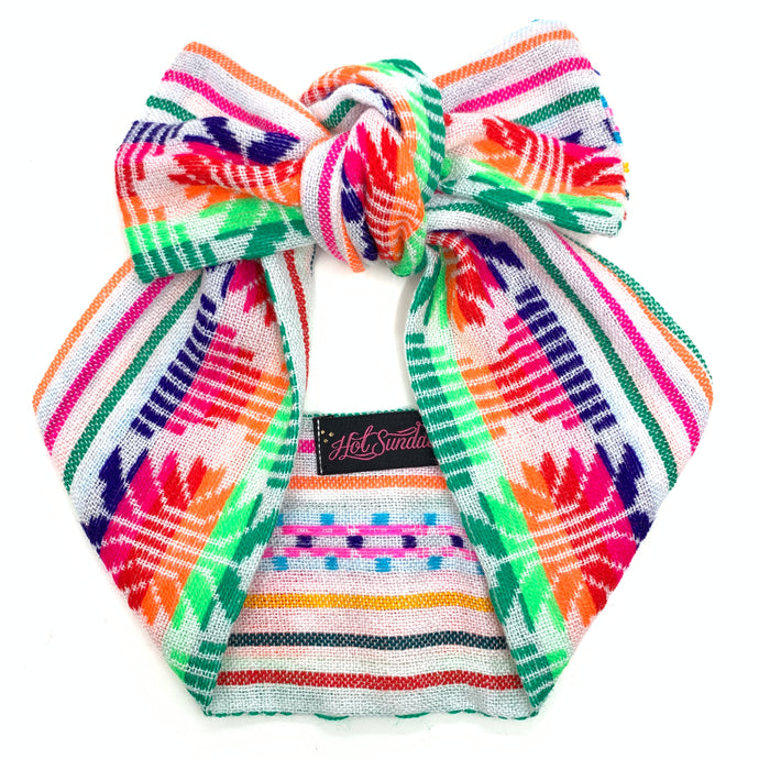 Sarape Head Wrap - White Piña