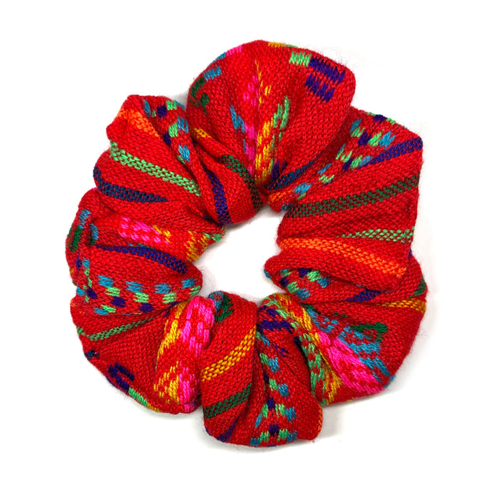 Sarape Scrunchie - Red