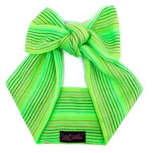 Sarape Head Wrap - Neon Green