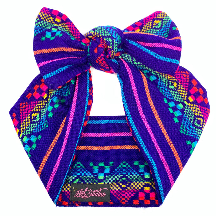 Sarape Head Wrap - Purple